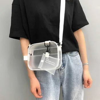 Summer Women Bags 2020 Summer Transparent PVC Jelly Shoulder Bag Mini Handbags Female White Clear Messenger bags
Summer Women Bags 2020 Summer Transparent PVC Jelly Shoulder Bag Mini Handbags Female White Clear Messenger bags