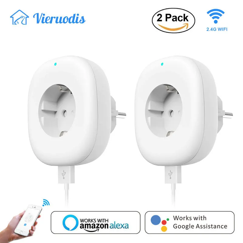 2019 Smart Socket EU Power Plug Wifi Smart Plug Mobile APP Remote Control USB Output Energy Monitor Works with Alexa Google Home
2019 Smart Socket EU Power Plug Wifi Smart Plug Mobile APP Remote Control USB Output Energy Monitor Works with Alexa Google Home