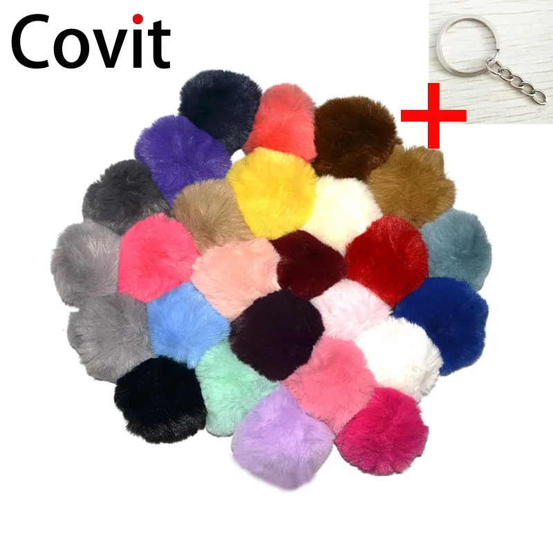 25Colors With chain 8CM fake rabbit fur pom pom ball keychain women car key ring faux fur short hair bag charm pendant wholesale
25Colors With chain 8CM fake rabbit fur pom pom ball keychain women car key ring faux fur short hair bag charm pendant wholesale