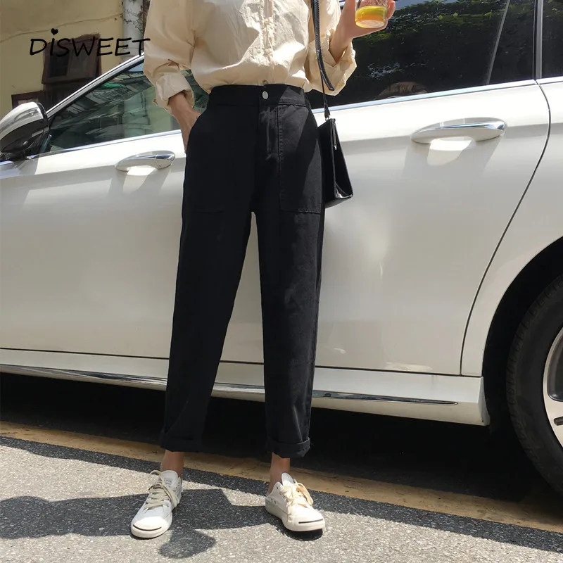 Disweet Jeans Women Elastic High Waist Loose Jeans Casual Womens Wide Leg Trousers Students Denim Fashion Harajuku Pants
Disweet Jeans Women Elastic High Waist Loose Jeans Casual Womens Wide Leg Trousers Students Denim Fashion Harajuku Pants