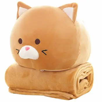 New Arrival Fat Cat Plush Pillow With Blanket Stuffed Cats Dolls Cute Anime Toys Hung Out Blanket Christmas Children Gifts
New Arrival Fat Cat Plush Pillow With Blanket Stuffed Cats Dolls Cute Anime Toys Hung Out Blanket Christmas Children Gifts