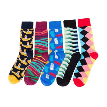 New fashion men's cotton funny socks british style casual colourful art socks street youth skateboard sock couple long sock
New fashion men's cotton funny socks british style casual colourful art socks street youth skateboard sock couple long sock