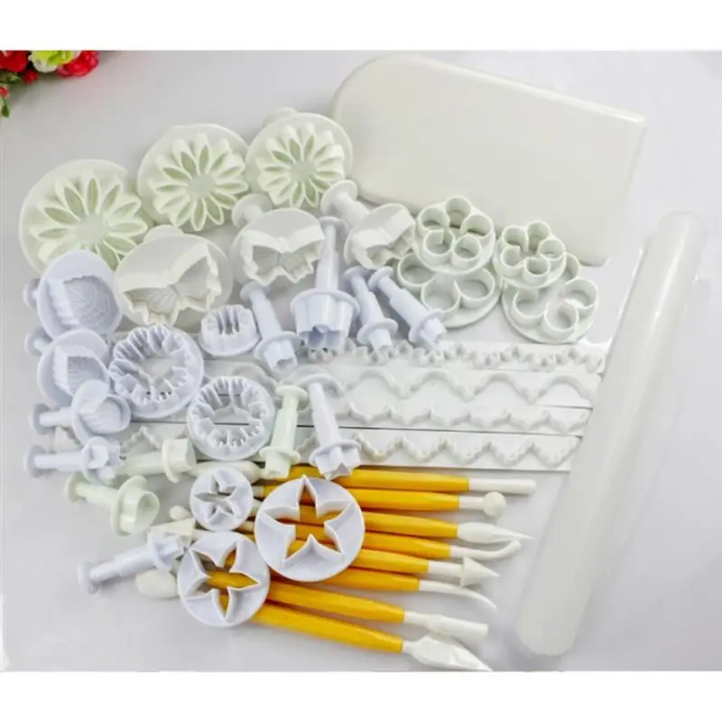 47pcs Cookie cutter Cake Decorating Tools Fondant Plunger Cutters Cake Tools Cookie Biscuit Cake Mold Bakeware Accessories
47pcs Cookie cutter Cake Decorating Tools Fondant Plunger Cutters Cake Tools Cookie Biscuit Cake Mold Bakeware Accessories