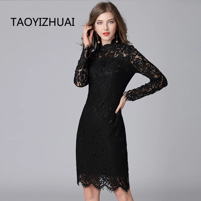 TAOYIZHUAI 2019 New Arrival Spring Sexy Style Plus Size L Black Dress For Women Fashion Sheath Hollow Out Full Sleeves 16020
TAOYIZHUAI 2019 New Arrival Spring Sexy Style Plus Size L Black Dress For Women Fashion Sheath Hollow Out Full Sleeves 16020