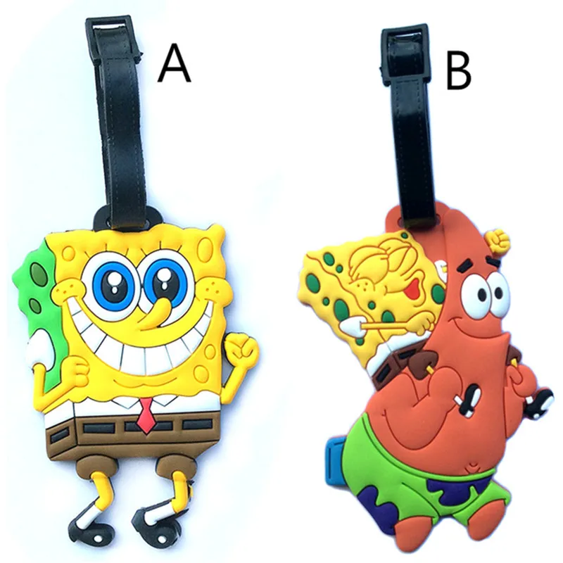Cartoon SpongeBob Squarepant Luggage Tages Classic Lovely Silica Gel Baggage Boarding Tags Portable Labels Travel Accessories
Cartoon SpongeBob Squarepant Luggage Tages Classic Lovely Silica Gel Baggage Boarding Tags Portable Labels Travel Accessories