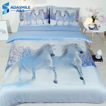 3D Running Horses Printed Bedding Linens Microfiber Comfortable Soft Pillowcase Bedcover White/Black Duvet Cover Set Twin Full
3D Running Horses Printed Bedding Linens Microfiber Comfortable Soft Pillowcase Bedcover White/Black Duvet Cover Set Twin Full