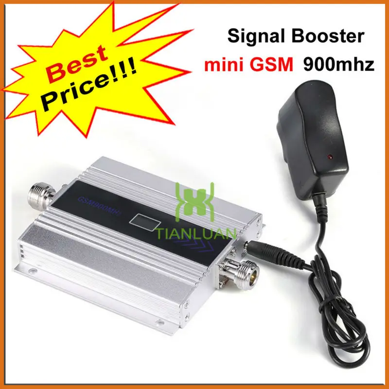 Image LCD Display !!! Mini GSM 900Mhz Mobile Phone Signal Booster , GSM Signal Repeater , Cell Phone Signal Amplifier + Power Adapter