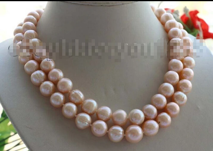 Free shipping >>>>>>17.5-19" Double Genuine Natural 12-14mm Pink Round Pearl necklace #f1666!
Free shipping >>>>>>17.5-19" Double Genuine Natural 12-14mm Pink Round Pearl necklace #f1666!