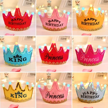 5pcs / Free Shipping Crown luminous birthday wedding party event birthday party dress festive glitter birthday cake hat baby hat
5pcs / Free Shipping Crown luminous birthday wedding party event birthday party dress festive glitter birthday cake hat baby hat
