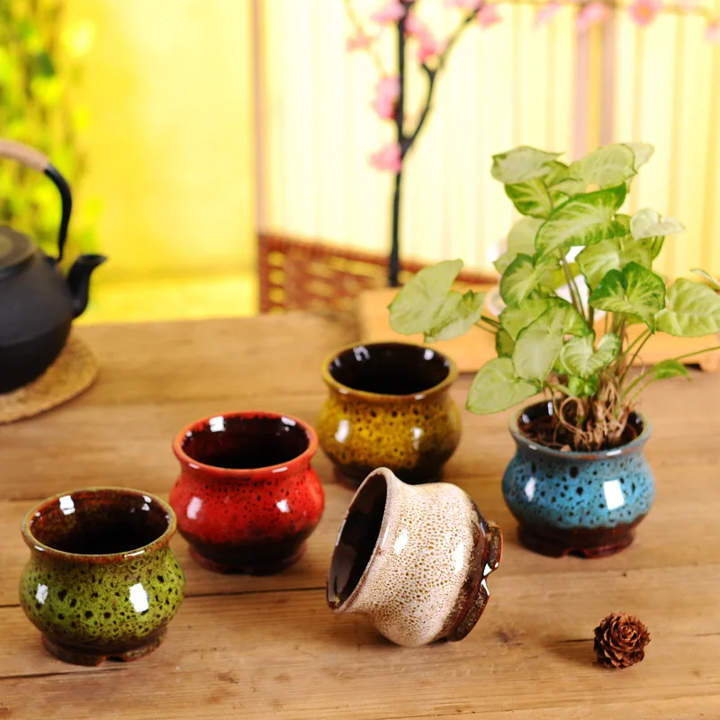 1 Pcs Succulents Flower Pot Meat Glazes Flow Creative Retro Flower Pots & Planters Home Garden Decor (No Plants)
1 Pcs Succulents Flower Pot Meat Glazes Flow Creative Retro Flower Pots & Planters Home Garden Decor (No Plants)