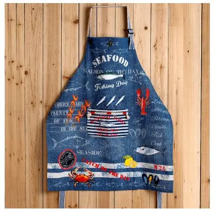 Adult Seafood Kitchen Apron Woman Lobster Fish Crab Printed Avental Tablier Cuisine Pinafore Apron
Adult Seafood Kitchen Apron Woman Lobster Fish Crab Printed Avental Tablier Cuisine Pinafore Apron