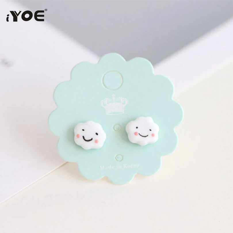 IYOE Small Cartoon Fruit Stud Earring For Women Girls Banana Grape Corn Smile Earring Candy Donut Shape Ceramics Jewelry
IYOE Small Cartoon Fruit Stud Earring For Women Girls Banana Grape Corn Smile Earring Candy Donut Shape Ceramics Jewelry