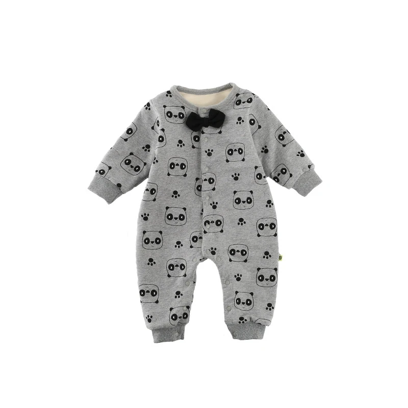 Newborn Baby Boy Clothing Cute Animal Panda Cotton Bow Romper Jumpsuit Long Sleeve Warm Baby Boys Clothes 0-18M
Newborn Baby Boy Clothing Cute Animal Panda Cotton Bow Romper Jumpsuit Long Sleeve Warm Baby Boys Clothes 0-18M