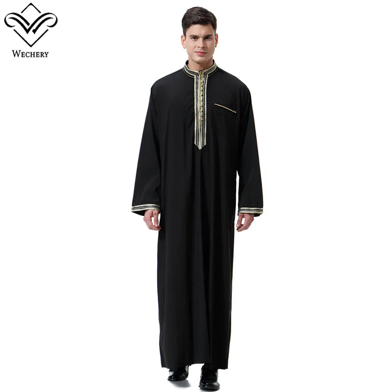 Wechery Arab Clothing Men Long Jubba Thobe Muslim Abaya Dubai Kaftan Plus Size 2018 New Robe for Men
Wechery Arab Clothing Men Long Jubba Thobe Muslim Abaya Dubai Kaftan Plus Size 2018 New Robe for Men