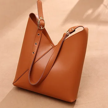 New Large Capacity Composite Bag Womens Genuine Leather Female Handbags Natural Cowhide Ladies Shoulder Bags All-match Package
New Large Capacity Composite Bag Womens Genuine Leather Female Handbags Natural Cowhide Ladies Shoulder Bags All-match Package