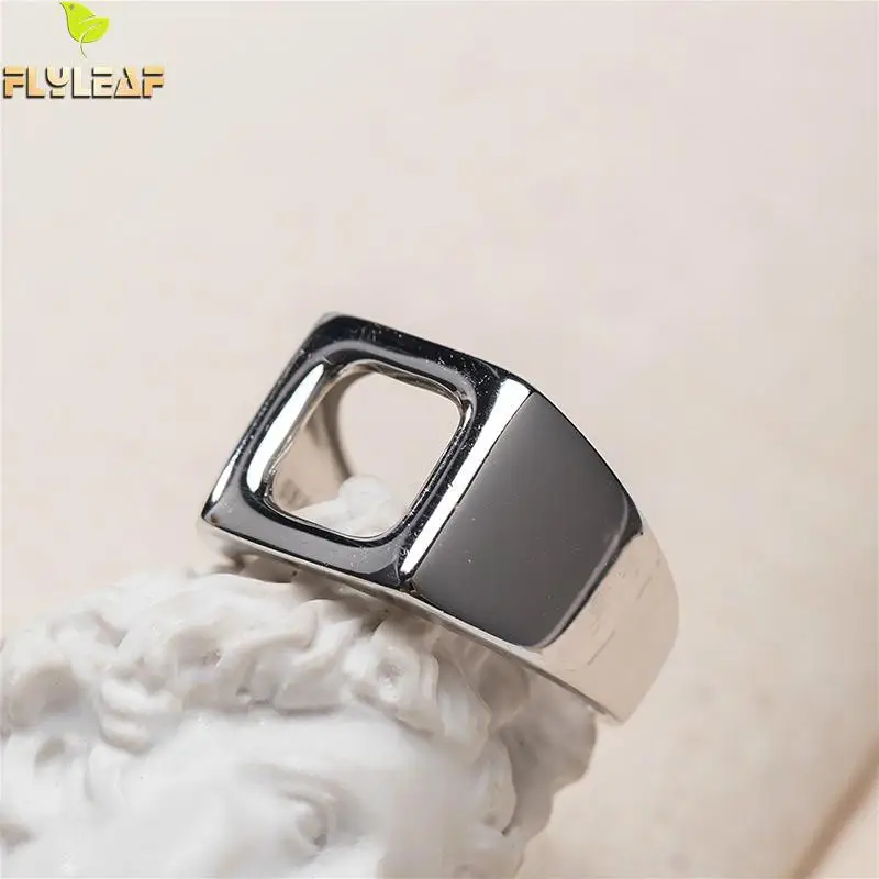 Flyleaf Hollow Square Open Ring High Quality Real 925 Sterling Silver Rings For Women Fashion Simple Fine Jewelry Designer
Flyleaf Hollow Square Open Ring High Quality Real 925 Sterling Silver Rings For Women Fashion Simple Fine Jewelry Designer