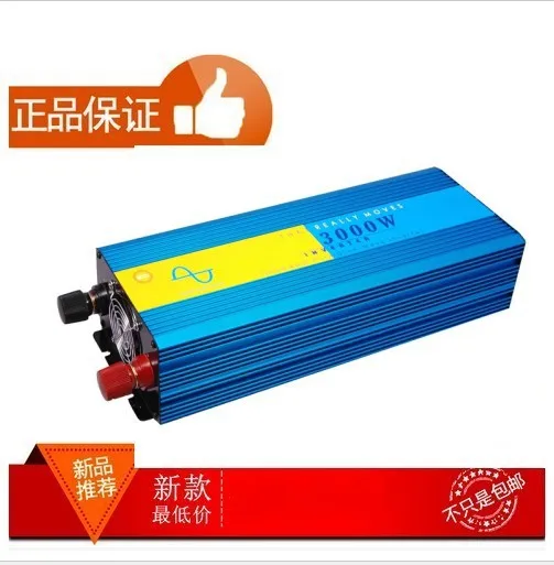 

3000W Solar Wind Power System Inverter 12V 24VDC to AC110V or 230V with 6000W Surge Power,Pure Sine Wave 3000W off grid Inverter