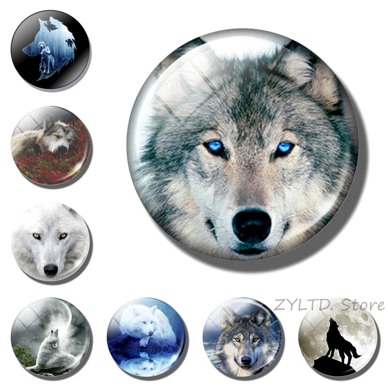 Wolf fridge magnet 30MM Glass cabochon Wolf head refrigerator magnets Refrigerator decoration Punk animal stickers home Decor
Wolf fridge magnet 30MM Glass cabochon Wolf head refrigerator magnets Refrigerator decoration Punk animal stickers home Decor
