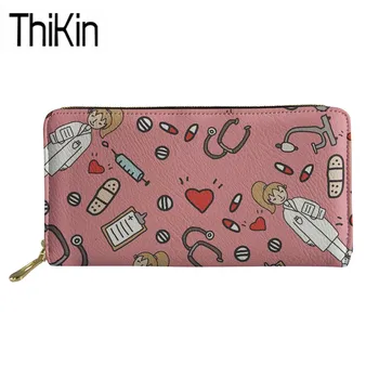 Thikin Women Cartoon Nurse Printing Long Organizer Purse Ladies Clutch Phone Cash Holders for Females Pink Design Wallets&Purse
Thikin Women Cartoon Nurse Printing Long Organizer Purse Ladies Clutch Phone Cash Holders for Females Pink Design Wallets&Purse