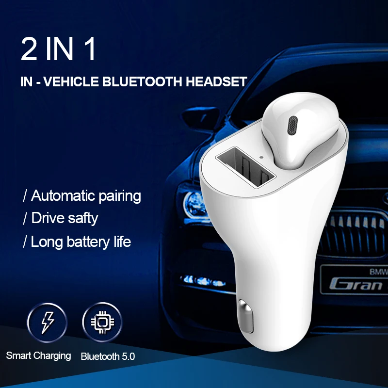 2019 new E020 Wireless TWS 5.0 Car Bluetooth wireless earphone with FM Transmitter MP3 Player manos libres with MicrophoneEP020
2019 new E020 Wireless TWS 5.0 Car Bluetooth wireless earphone with FM Transmitter MP3 Player manos libres with MicrophoneEP020
