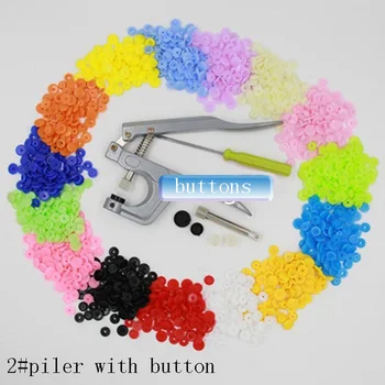 Metal Press Pliers for plastic T3/5/8 Tools+150X T5 Snap Buttons Fasteners Press Stud for handmade Scrapbook Craft DIY Sewing
Metal Press Pliers for plastic T3/5/8 Tools+150X T5 Snap Buttons Fasteners Press Stud for handmade Scrapbook Craft DIY Sewing