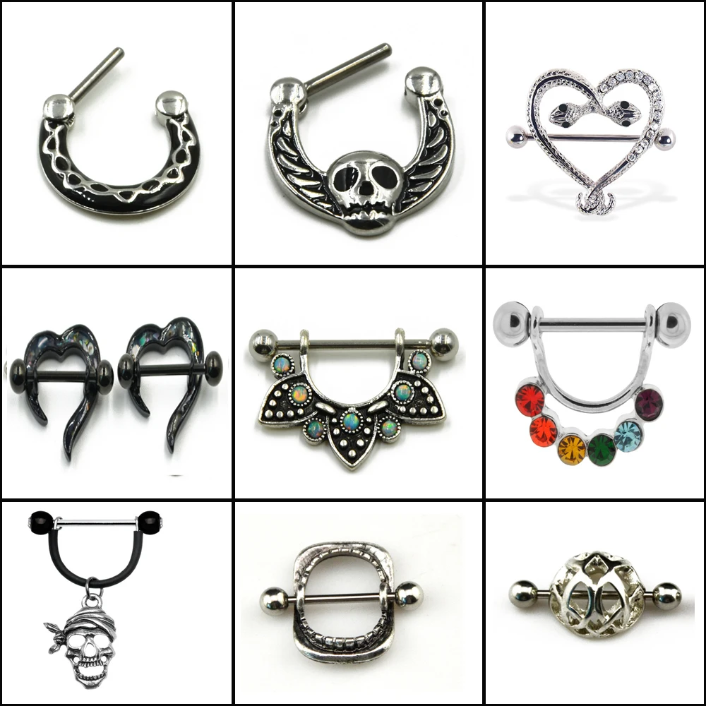 1 Pcs Skull,Mandala and so on Different Shape Nipple Barbell Ring Shield Piercing Body Jewelry
1 Pcs Skull,Mandala and so on Different Shape Nipple Barbell Ring Shield Piercing Body Jewelry