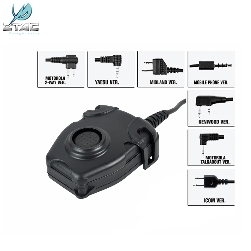 Z-TAC Microphone Headset Accessory Tactical zPeltor Military Peltor Ptt Push To Talk Z112
Z-TAC Microphone Headset Accessory Tactical zPeltor Military Peltor Ptt Push To Talk Z112