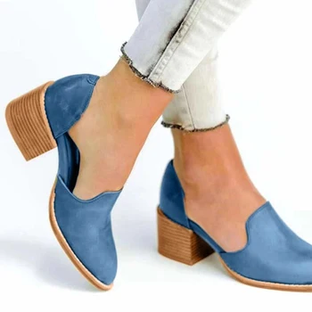 Women Leather Pumps 2020 Spring Summer Ladies Chunky Block Heel Shoes Slip On Pointed Toe Casual Female Shoes High Heels Pumps
Women Leather Pumps 2020 Spring Summer Ladies Chunky Block Heel Shoes Slip On Pointed Toe Casual Female Shoes High Heels Pumps
