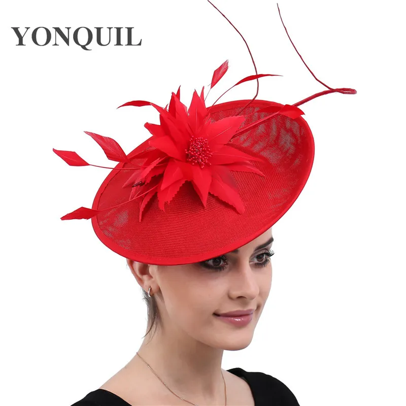 Vintage red cocktail hair fascinators for kenducky derby church hats fedora fancy double feather flower headwear 2019 new SYF542
Vintage red cocktail hair fascinators for kenducky derby church hats fedora fancy double feather flower headwear 2019 new SYF542