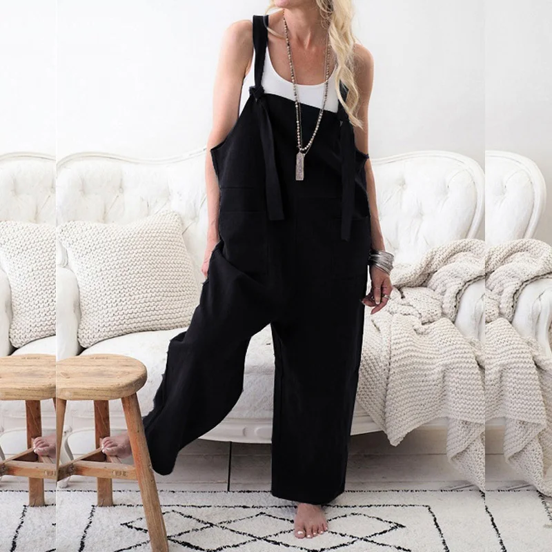 Female Jumpsuit for Women 2019 Solid Pocket Casual Jumpsuit Trousers Female Rompers Womens Jumpsuit Long Pants Summer Overalls
Female Jumpsuit for Women 2019 Solid Pocket Casual Jumpsuit Trousers Female Rompers Womens Jumpsuit Long Pants Summer Overalls