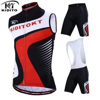 KIDITOKT Pro Anti-Sweat Sleeveless Cycling Jersey Set Summer MTB Bicycle Clothing Suit Breathable Mountain Bike Cycling Wear 
KIDITOKT Pro Anti-Sweat Sleeveless Cycling Jersey Set Summer MTB Bicycle Clothing Suit Breathable Mountain Bike Cycling Wear
