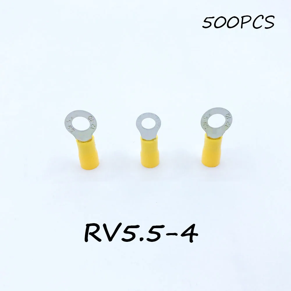Ring Insulated Connector Terminal Block 500PCS RV5.5-4 Yellow Cable Wire Electrical Crimp Terminator A.W.G 12-10 Cap
Ring Insulated Connector Terminal Block 500PCS RV5.5-4 Yellow Cable Wire Electrical Crimp Terminator A.W.G 12-10 Cap