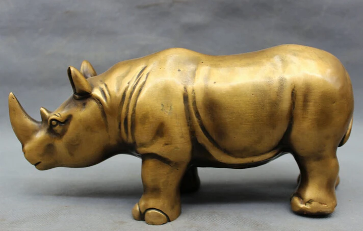 S3237 11" Lucky Chinese Bronze Reptiles Bull Ox Rhino Rhinoceros Horn Statue Figurine D0318
S3237 11" Lucky Chinese Bronze Reptiles Bull Ox Rhino Rhinoceros Horn Statue Figurine D0318