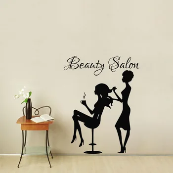 Beauty Salon Decorative Stickers On The Wall Vinyls Ornaments Fashion Women Wall Decals Removable
Beauty Salon Decorative Stickers On The Wall Vinyls Ornaments Fashion Women Wall Decals Removable
