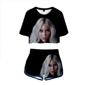 Billie Eilish 3D Print Two Piece Set Women Summer Suit Conjunto Feminino Crop Top And Shorts Set Two Piece Outfits Matching Sets
Billie Eilish 3D Print Two Piece Set Women Summer Suit Conjunto Feminino Crop Top And Shorts Set Two Piece Outfits Matching Sets
