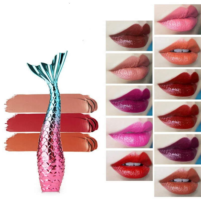 Mermaid Lip Gloss Nude Glitter Shimmer Lipstick Waterproof Long Lasting Lip Gloss Vivid Women Glitter Liquid Makeup
Mermaid Lip Gloss Nude Glitter Shimmer Lipstick Waterproof Long Lasting Lip Gloss Vivid Women Glitter Liquid Makeup