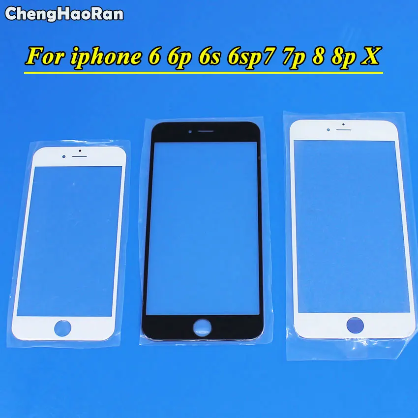 ChengHaoRan 10PCS LCD Front Touch Screen Glass Outer Lens for iPhone 6 6G 6s plus 7 7G 8G 8P 8 plus Replacement White Black
ChengHaoRan 10PCS LCD Front Touch Screen Glass Outer Lens for iPhone 6 6G 6s plus 7 7G 8G 8P 8 plus Replacement White Black