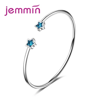 Big Promotion Clear Austrian Crystals Student Style Trendy Blue Stars Opening Bangles 925 Sterling Silver Valentine's Gif
Big Promotion Clear Austrian Crystals Student Style Trendy Blue Stars Opening Bangles 925 Sterling Silver Valentine's Gif