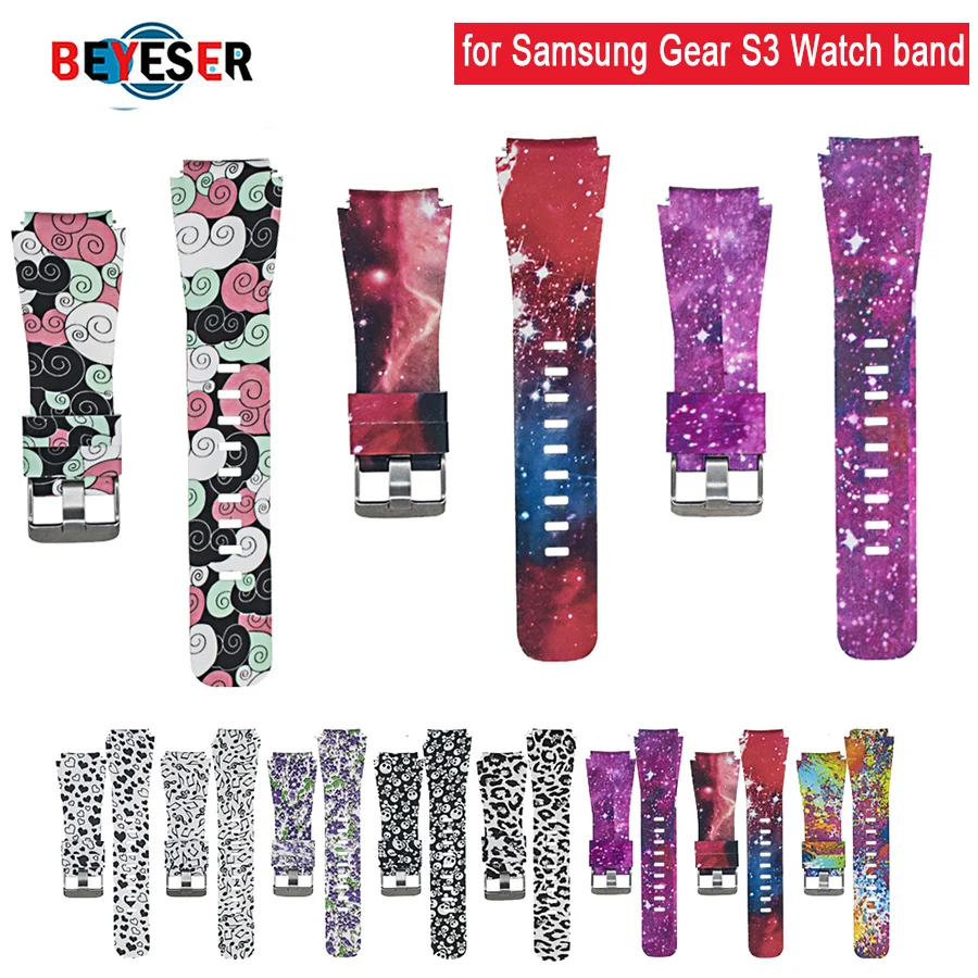 Sport soft Silicone strap for Samsung Gear S3 Frontier Classic Watch band Replacement Printing Pattern Smart Wristband Bracelet
Sport soft Silicone strap for Samsung Gear S3 Frontier Classic Watch band Replacement Printing Pattern Smart Wristband Bracelet