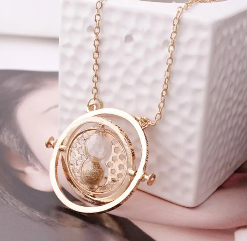 QiYuFang Vintage Necklaces Creative 360 Degree Rotatable Horcrux Time Converter Hourglass Pendant Necklace time turner Toys Mens
QiYuFang Vintage Necklaces Creative 360 Degree Rotatable Horcrux Time Converter Hourglass Pendant Necklace time turner Toys Mens