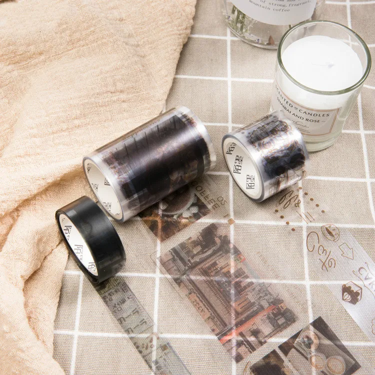 1pcs Japanese Style Washi Paper Tape Transparent Set Coffee Decorative Color Kawaii Masking Stickers Scrapbooking Stationary
1pcs Japanese Style Washi Paper Tape Transparent Set Coffee Decorative Color Kawaii Masking Stickers Scrapbooking Stationary