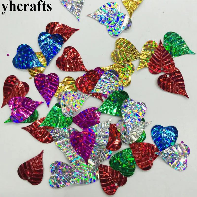25gram/Lot 15x20mm Heart leaf with hole sequin Craft material Kindergarten crafts Intelligence Creative activity item DIY toys
25gram/Lot 15x20mm Heart leaf with hole sequin Craft material Kindergarten crafts Intelligence Creative activity item DIY toys