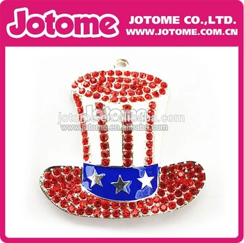 100pcs/lot / Uncle Sam's Patriotic Stars & Stripes Tile Hat Rhinestone Pendant for Chunky Necklace Beads 4th of July
100pcs/lot / Uncle Sam's Patriotic Stars & Stripes Tile Hat Rhinestone Pendant for Chunky Necklace Beads 4th of July