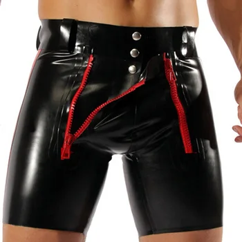 Sexy Men Patent Leather Knee Length Shorts Fetish Lingerie Opened with Zipper Closures for Fashion Wetlook Mens Slim Shorts
Sexy Men Patent Leather Knee Length Shorts Fetish Lingerie Opened with Zipper Closures for Fashion Wetlook Mens Slim Shorts