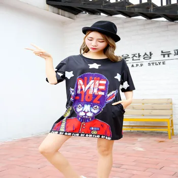 Guo Chao short-sleeved t-shirt women's personality digital printing loose large code half sleeve tide brand summer lovers
Guo Chao short-sleeved t-shirt women's personality digital printing loose large code half sleeve tide brand summer lovers