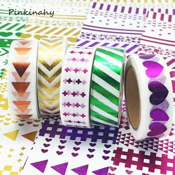 Foil Washi Tape Heart Japanese 1.5*10meter Kawaii Scrapbooking Tools Masking Tape Christmas Photo Album Diy Decorative Tapes
Foil Washi Tape Heart Japanese 1.5*10meter Kawaii Scrapbooking Tools Masking Tape Christmas Photo Album Diy Decorative Tapes