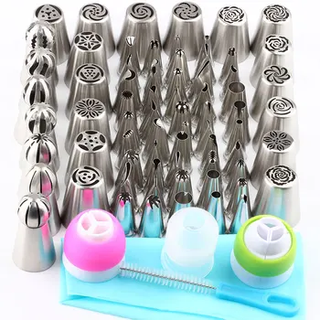 71Pcs Spherical Icing Piping Stainless Steel Russian Cream Nozzle Tips Pastry Set+3Pcs Converter 1Pcs Pastry Bag 1Pcs Brush
71Pcs Spherical Icing Piping Stainless Steel Russian Cream Nozzle Tips Pastry Set+3Pcs Converter 1Pcs Pastry Bag 1Pcs Brush