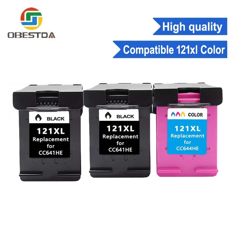 

Compatible black 121XL ink replacement for hp 121 XL cartridge for Deskjet D2563 F4283 F2423 F2483 F2493 F4213 F4275 F4283 F4583