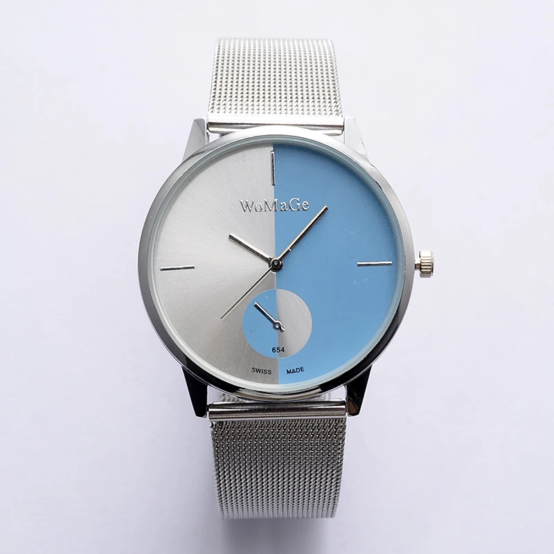 2019 Luxury Brand Watch Stainless Steele Mesh Watchband Designer Unique Dial Men and Women Limited Edition Quartz Wrist Watches
2019 Luxury Brand Watch Stainless Steele Mesh Watchband Designer Unique Dial Men and Women Limited Edition Quartz Wrist Watches