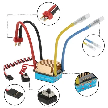 1PC 320A Brushed ESC Two-way Bidirectional Water-cooled ESC 3S Lipo Waterproof Speed Control for RC Boats Spare Parts
1PC 320A Brushed ESC Two-way Bidirectional Water-cooled ESC 3S Lipo Waterproof Speed Control for RC Boats Spare Parts
